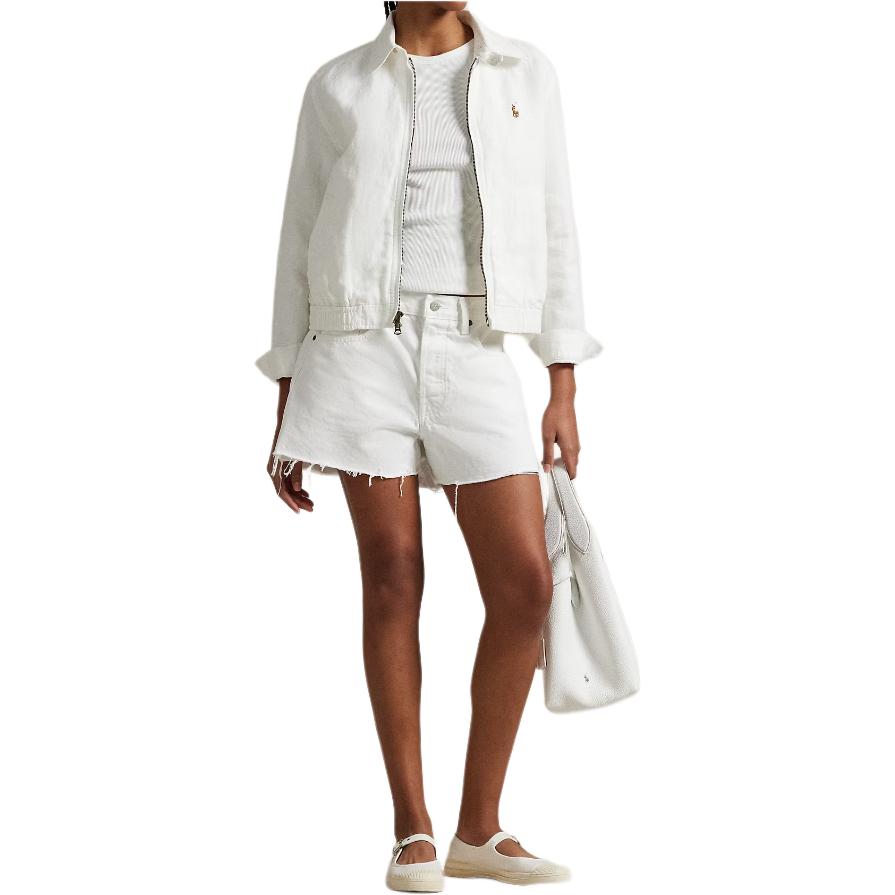 (Women) Polo Ralph Lauren  White Logo Zip-Up Loose-Fit Jacket 100006862 圖 3