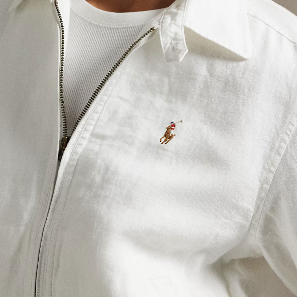 (Women) Polo Ralph Lauren  White Logo Zip-Up Loose-Fit Jacket 100006862 圖 6