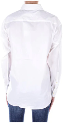 (W) Polo Ralph Lauren 白色长袖衬衫 舒适版型 带标志。 200932538-001 Lookbook (W) Polo Ralph Lauren 白色长袖衬衫 舒适版型 带标志。 200932538-001