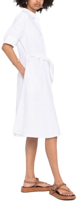 (W) Polo Ralph Lauren Vestido Midi Blanco de Manga Corta con Botones. 200831364-001 Cheap (W) Polo Ralph Lauren Vestido Midi Blanco de Manga Corta con Botones. 200831364-001