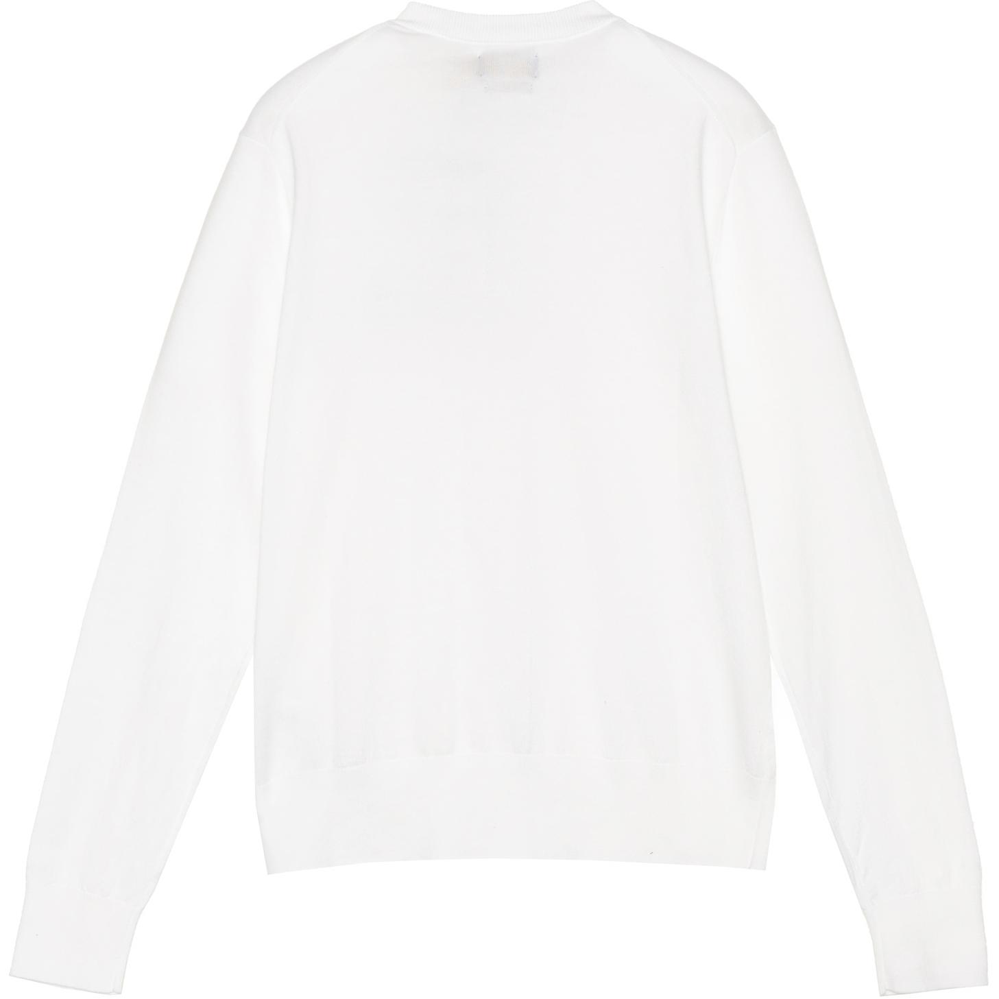 (Women) Polo Ralph Lauren  White Solid Logo Embroidered Knit Jacket Sweater. 211784759-003 圖 3