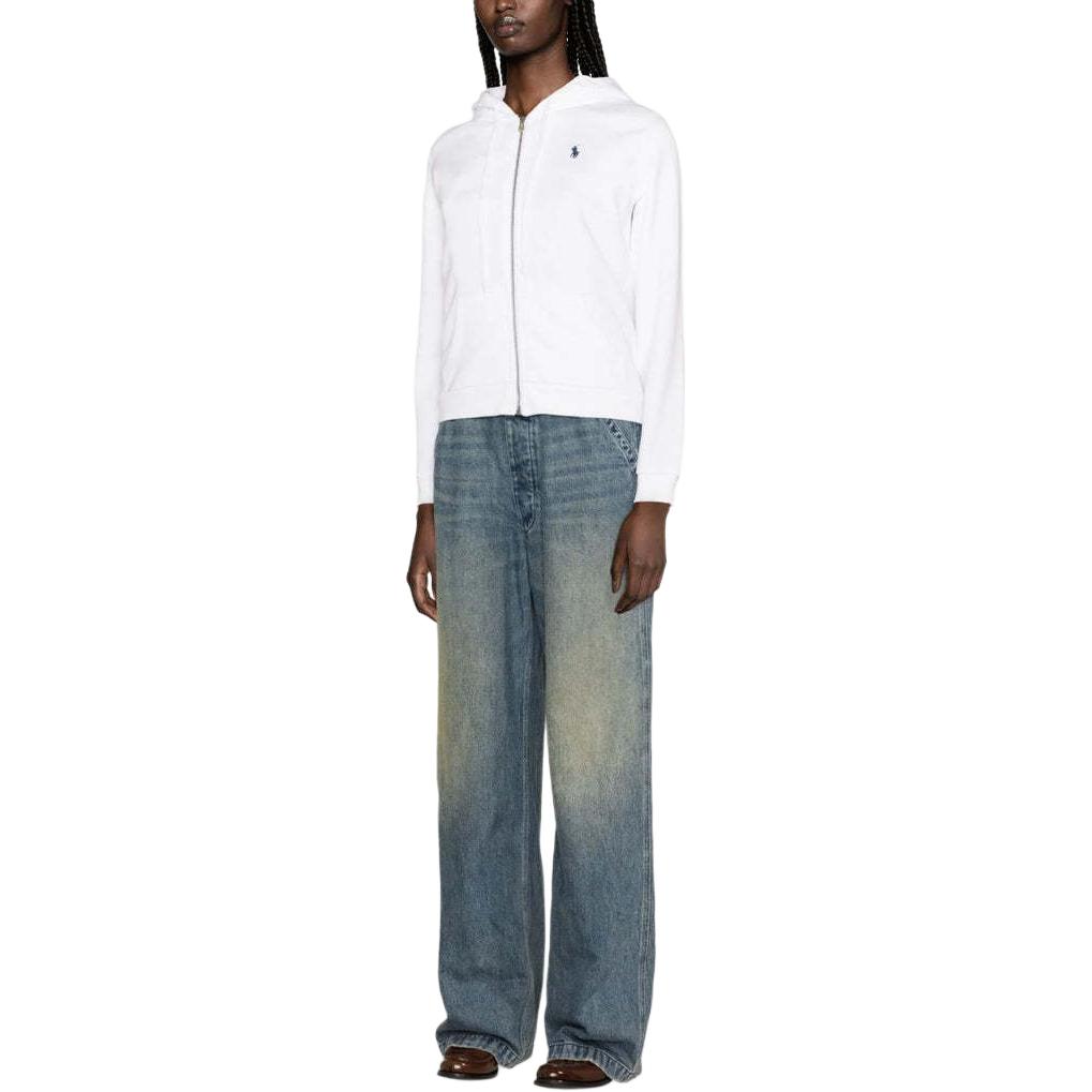 (Women) Polo Ralph Lauren  White Zip-Up Hoodie Jacket with Long Sleeves. 211943008-001 圖 5