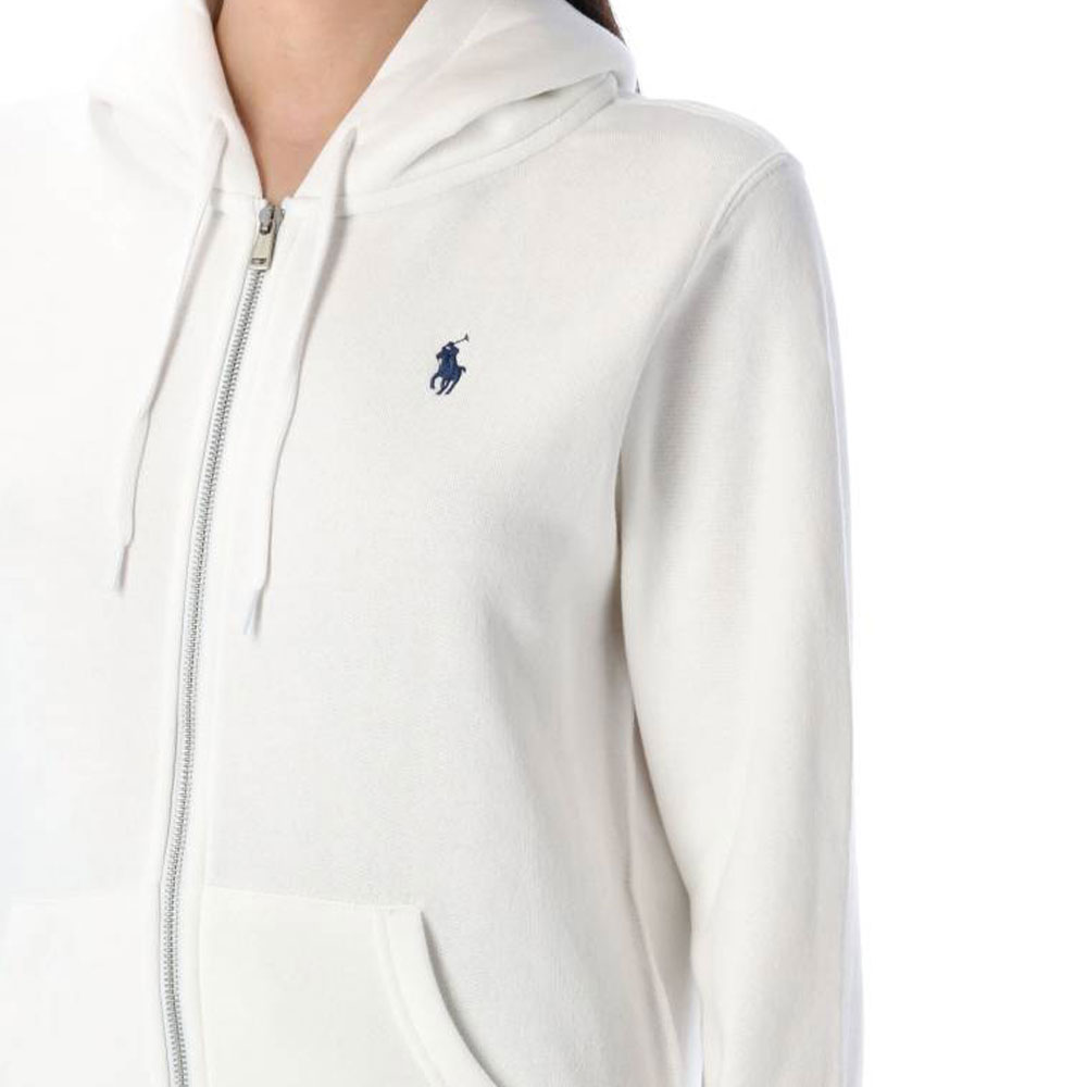 (Women) Polo Ralph Lauren  White Zip-Up Hoodie Jacket with Long Sleeves. 211943008-001 圖 6