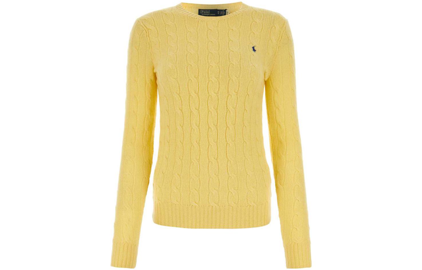 (Women) Polo Ralph Lauren  Yellow Striped Embroidered Loose Knit Sweater 211910421-008 圖 2