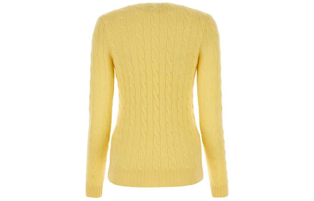 (Women) Polo Ralph Lauren  Yellow Striped Embroidered Loose Knit Sweater 211910421-008 圖 3