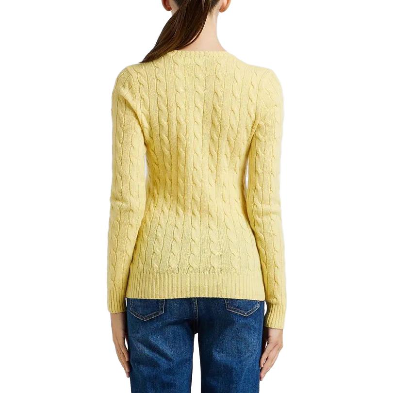 (Women) Polo Ralph Lauren  Yellow Striped Embroidered Loose Knit Sweater 211910421-008 圖 5
