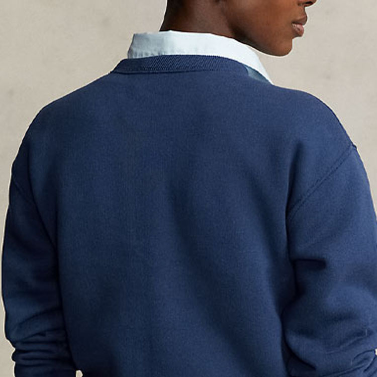 (Women) Polo Ralph Lauren Bear Embroidered Crewneck Sweatshirt Navy Blue WMPOKNINFB20503-410 圖 7