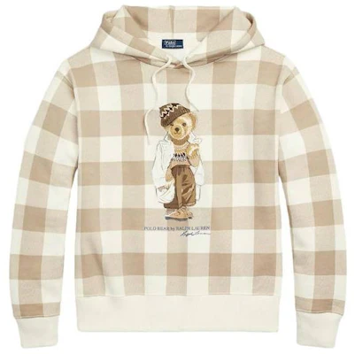 (W) Polo Ralph Lauren 卡通印花米色连帽衫 211916133-001 Order (W) Polo Ralph Lauren 卡通印花米色连帽衫 211916133-001