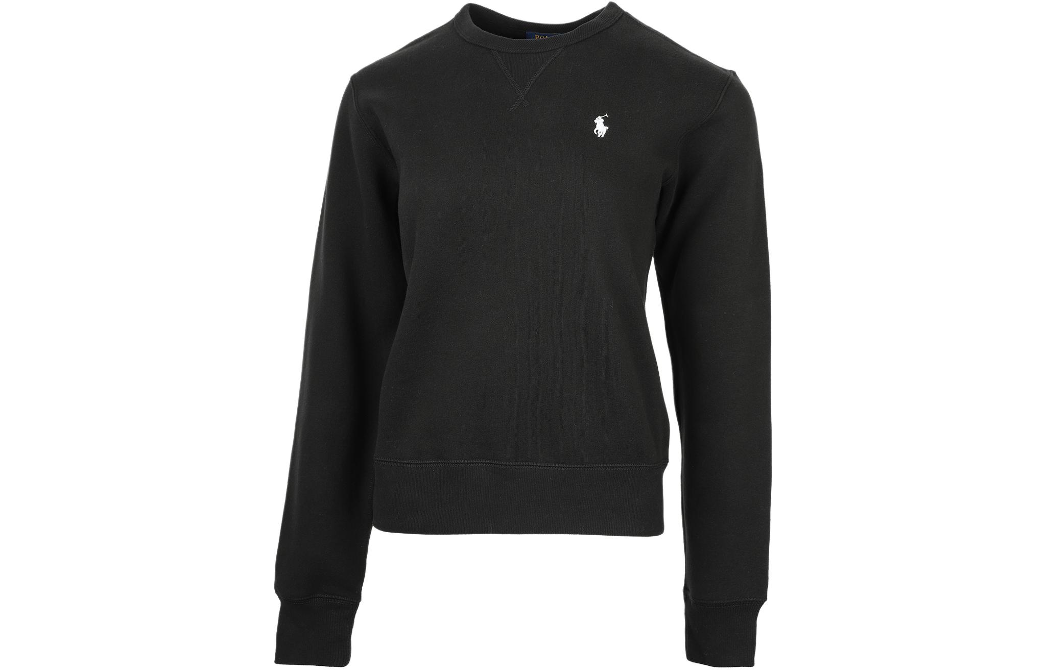 Shop (W) Polo Ralph Lauren Crewneck Hitam dengan Logo Sulam 211817662-008