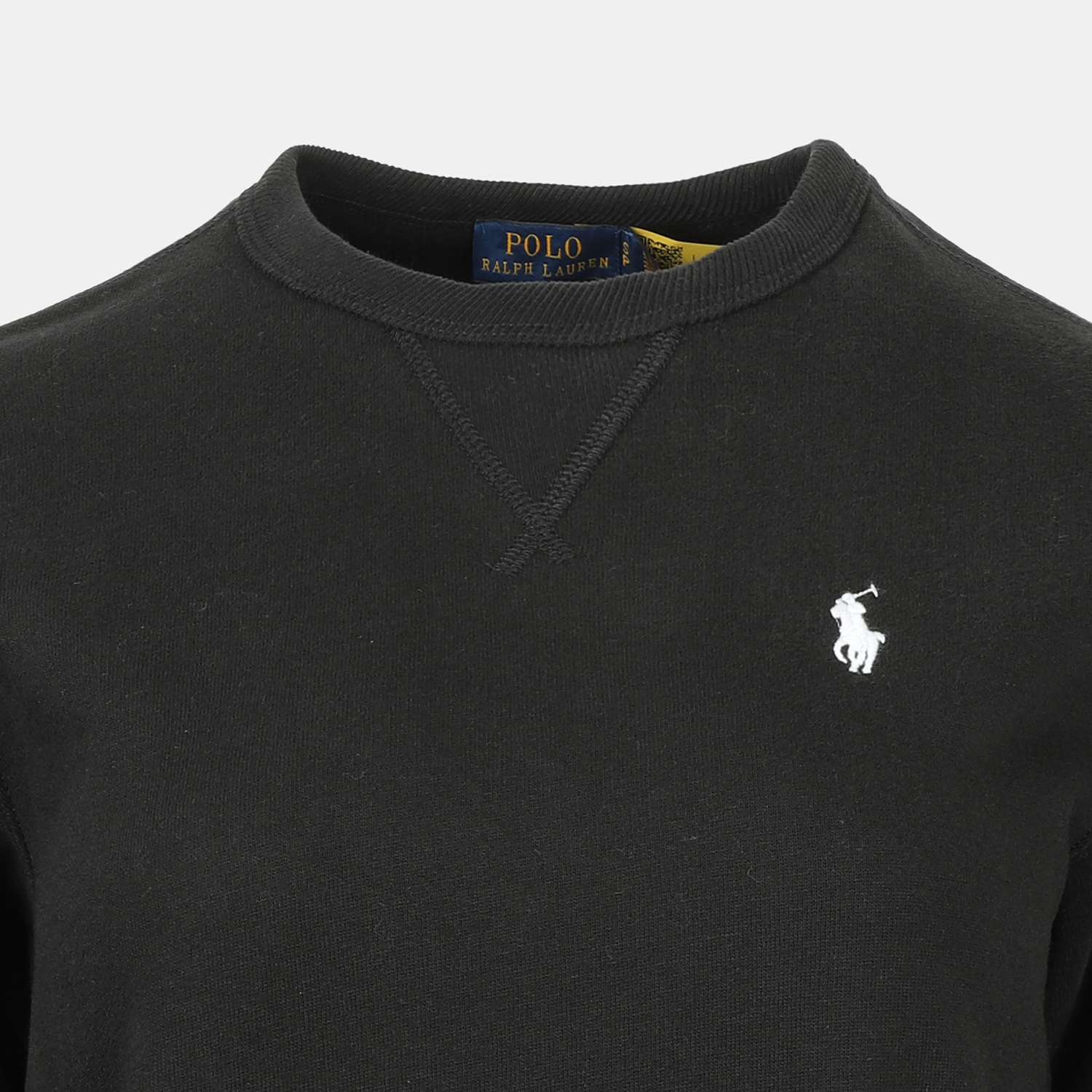 Details for (W) Polo Ralph Lauren Crewneck Hitam dengan Logo Sulam 211817662-008