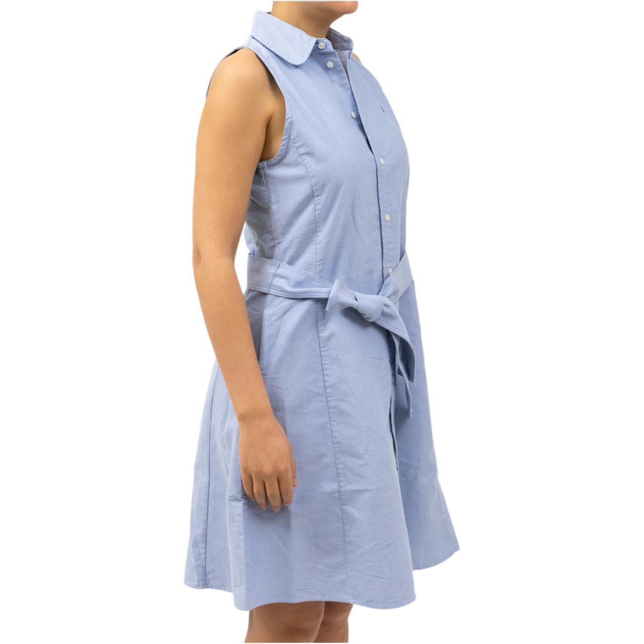 Purchase (W) Polo Ralph Lauren 女士蓝色无袖短款纯色纽扣连衣裙 211906437-006