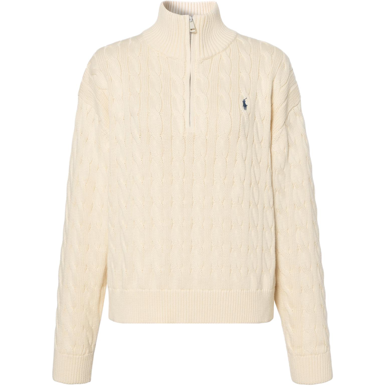 (Women) Polo Ralph Lauren Cable-Knit Cotton Half-Zip Pullover Sweater 211A89514-002