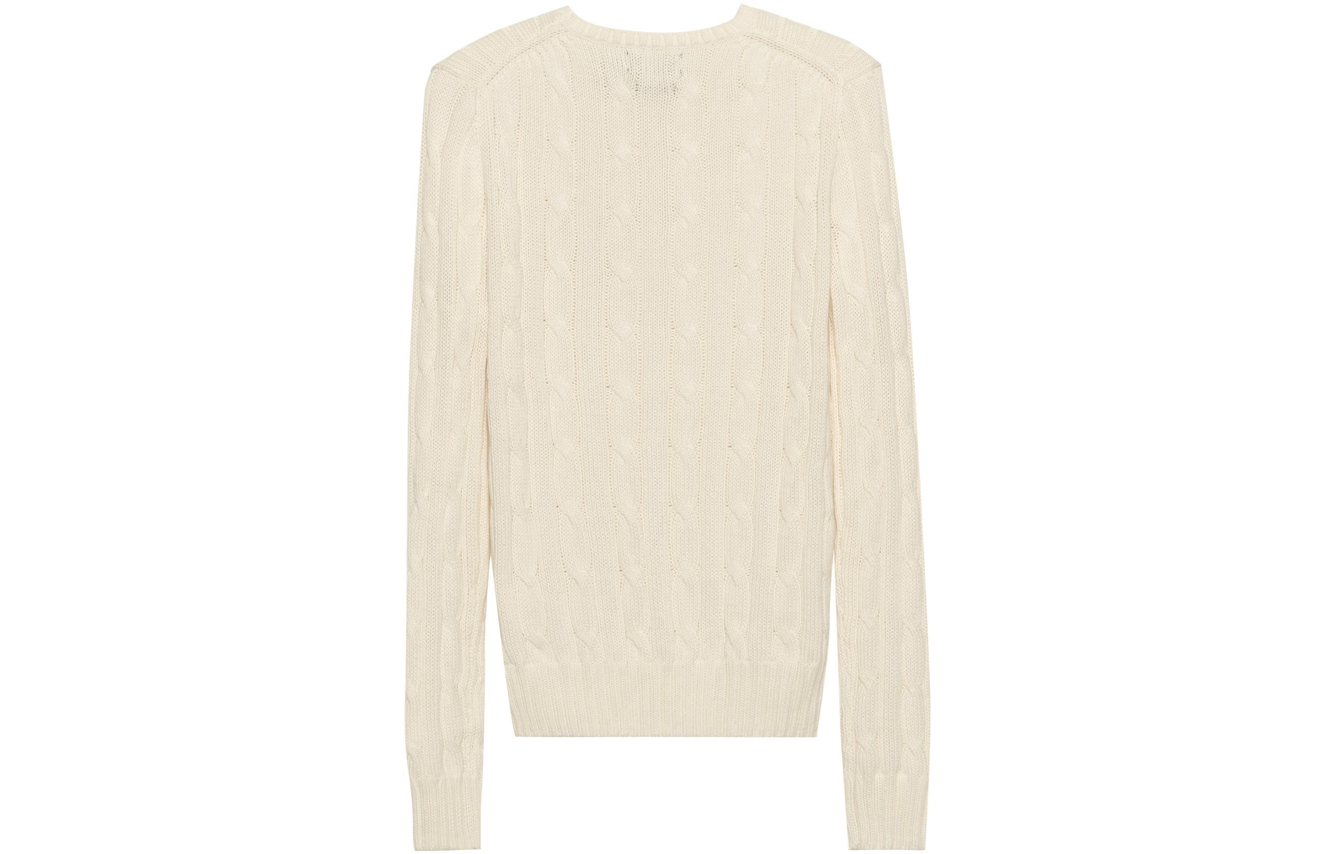 Lookbook (W) Polo Ralph Lauren 女款米色刺繡針織毛衣 211891640-010