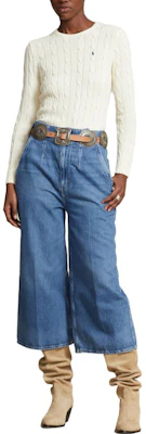 (W) Polo Ralph Lauren 女款米色刺繡針織毛衣 211891640-010 Shop (W) Polo Ralph Lauren 女款米色刺繡針織毛衣 211891640-010