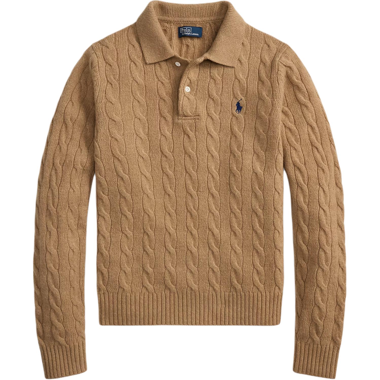 (Women) Polo Ralph Lauren Cable Knit Wool Cashmere Sweater 211972132-002