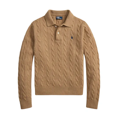 (Women) Polo Ralph Lauren Cable Knit Wool Cashmere Sweater 211972132-002