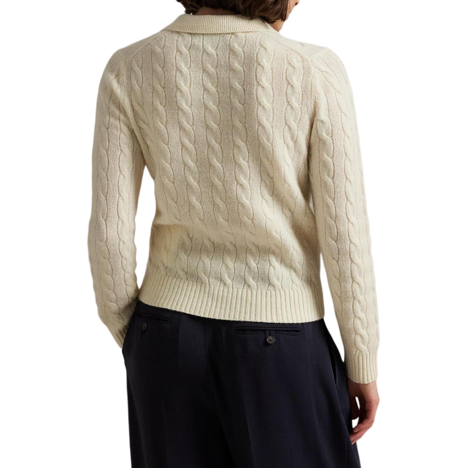 (Women) Polo Ralph Lauren Cable Knit Wool Polo Shirt . 211972132-001 圖 4