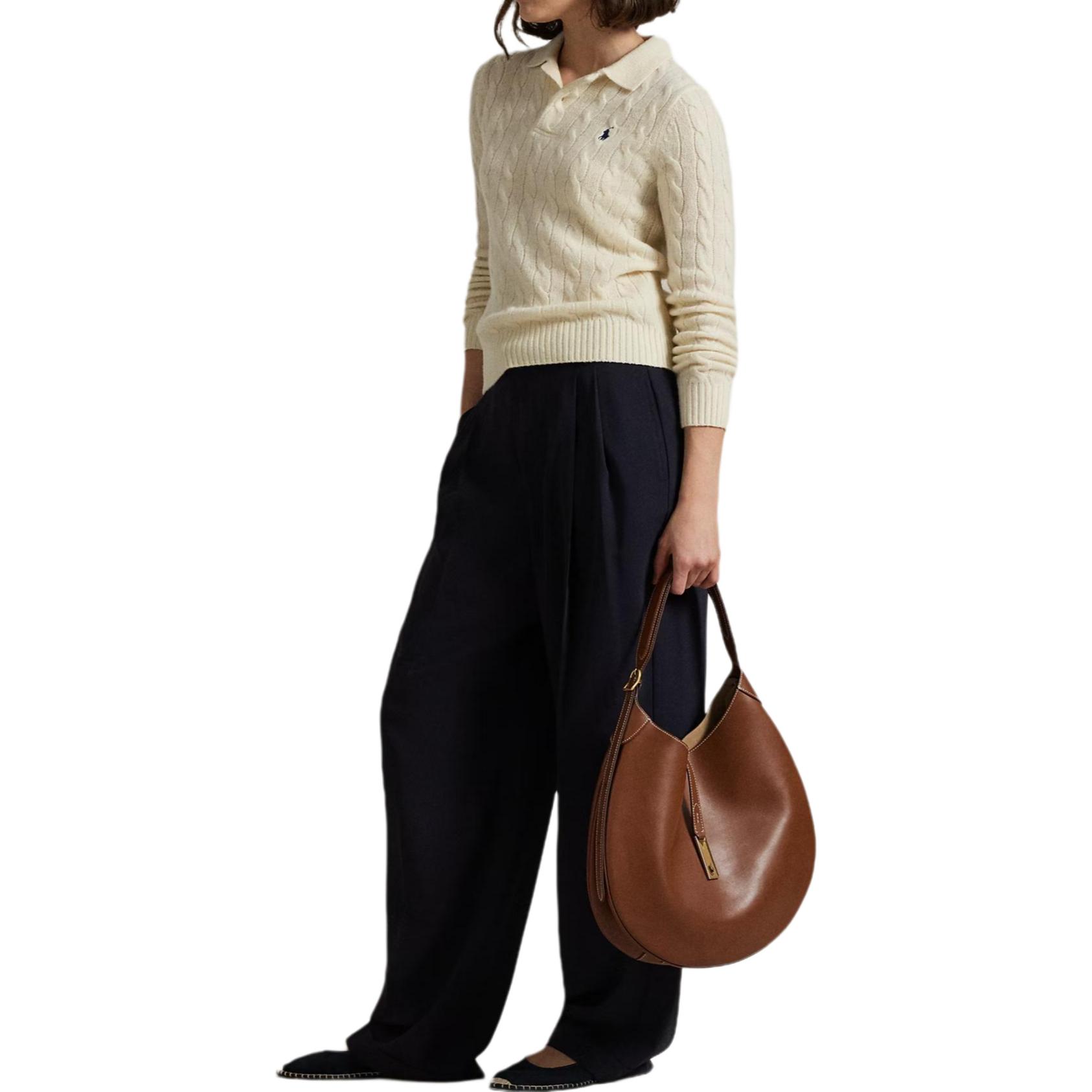 (Women) Polo Ralph Lauren Cable Knit Wool Polo Shirt . 211972132-001 圖 5