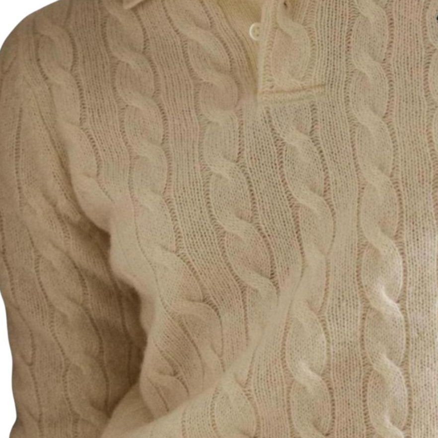 (Women) Polo Ralph Lauren Cable Knit Wool Polo Shirt . 211972132-001 圖 7