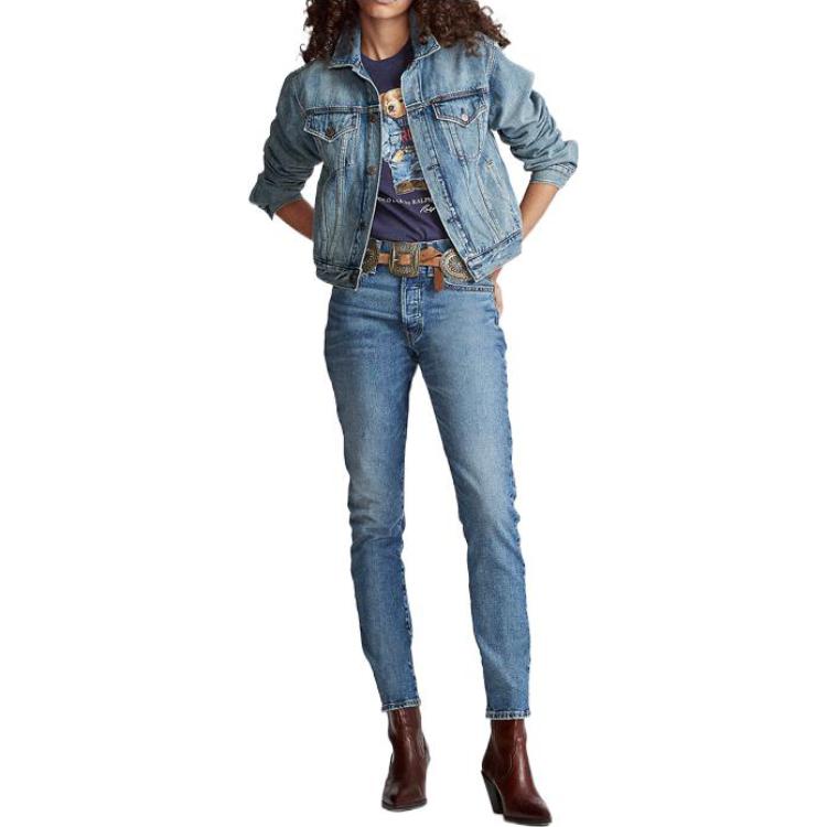 (Women) Polo Ralph Lauren Classic Polo Bear Moto Jacket Women’s Blue WMPOOTWN6020049-400 圖 3