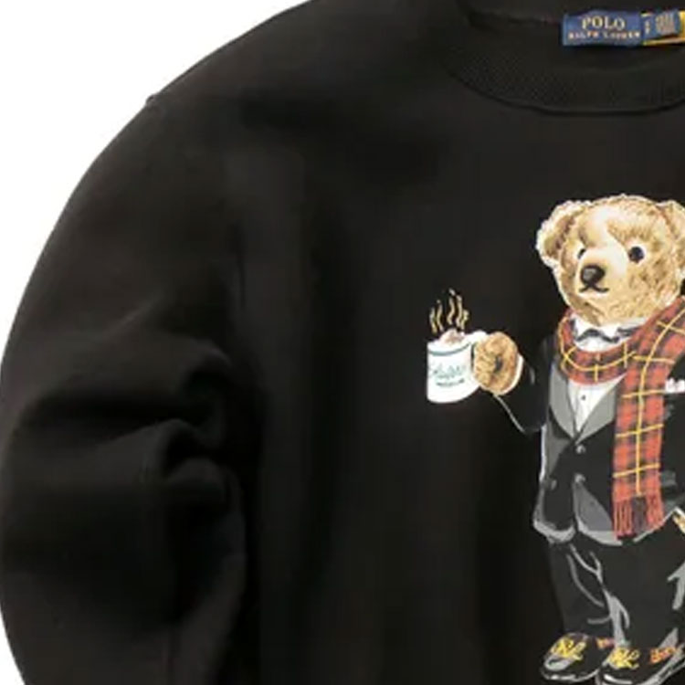 Purchase (W) 폴로 랄프 로렌 크루넥 스웻셔츠 베어 프린트 블랙 211823689-001