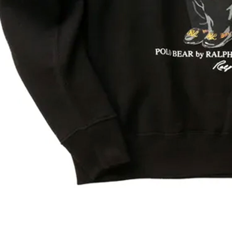 Details for (W) 폴로 랄프 로렌 크루넥 스웻셔츠 베어 프린트 블랙 211823689-001