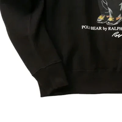 (W) 폴로 랄프 로렌 크루넥 스웻셔츠 베어 프린트 블랙 211823689-001 Details for (W) 폴로 랄프 로렌 크루넥 스웻셔츠 베어 프린트 블랙 211823689-001