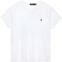 (Women) Polo Ralph Lauren Embroidered Logo Crewneck T-Shirt White SS23 Tee. 211898698-005 (Women) Polo Ralph Lauren Embroidered Logo Crewneck T-Shirt White SS23 Tee. 211898698-005