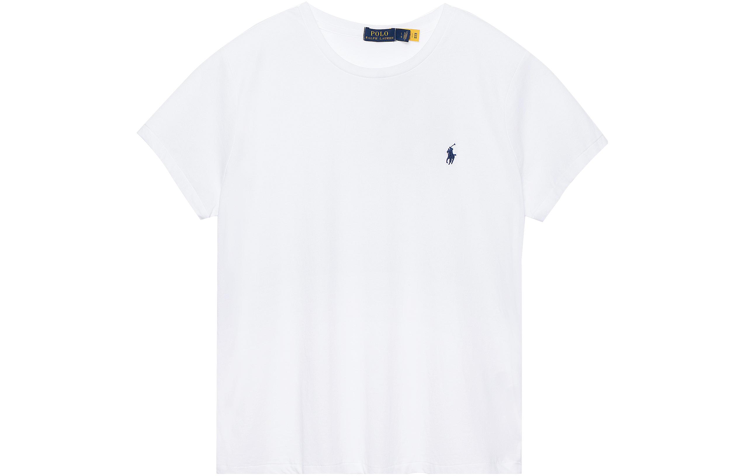 Order (W) Polo Ralph Lauren 刺繡Logo白色短袖T恤 SS23款。 211898698-005