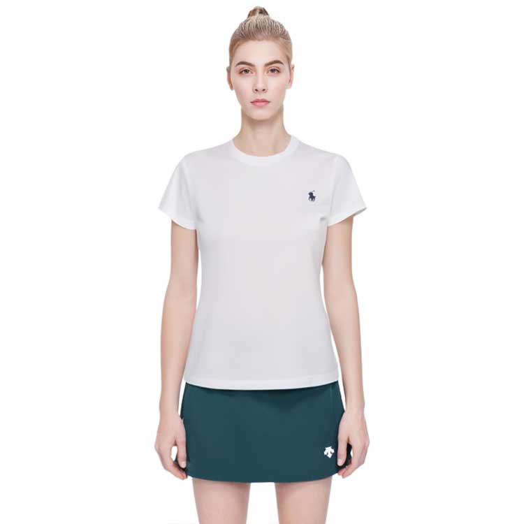 Shop (W) Polo Ralph Lauren 刺繡Logo白色短袖T恤 SS23款。 211898698-005