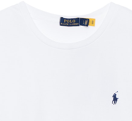 (W) Polo Ralph Lauren 刺繡Logo白色短袖T恤 SS23款。 211898698-005 Sizing (W) Polo Ralph Lauren 刺繡Logo白色短袖T恤 SS23款。 211898698-005