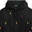 Purchase (W) Polo Ralph Lauren 刺繡標誌連帽上衣 黑色套頭款 211857293-001