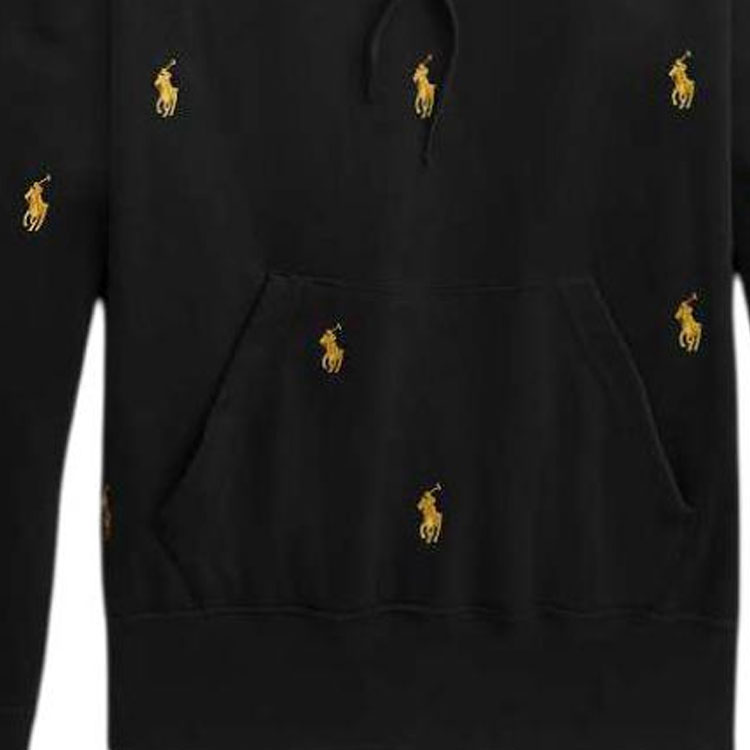 Details for (W) Polo Ralph Lauren 刺繡標誌連帽上衣 黑色套頭款 211857293-001