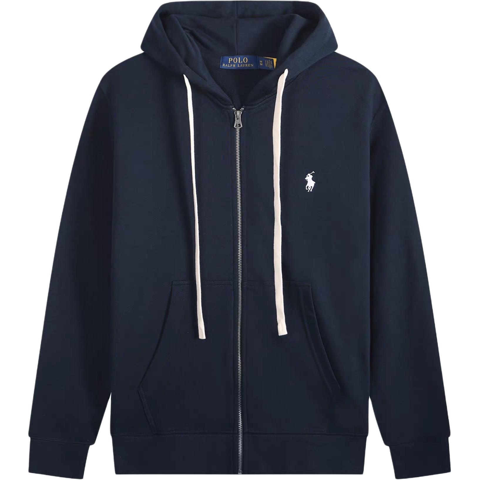 (Women) Polo Ralph Lauren Fleece Zip-Up Hoodie Navy Blue 211786568-003