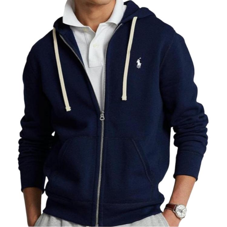 (Women) Polo Ralph Lauren Fleece Zip-Up Hoodie Navy Blue 211786568-003 圖 5