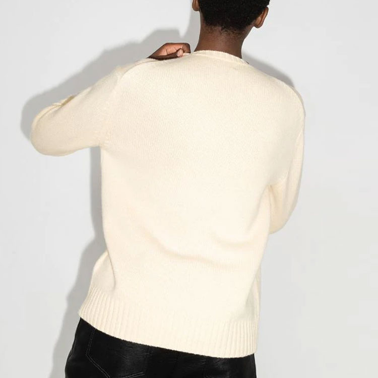 (Women) Polo Ralph Lauren FW21  Beige Wool Pullover Sweater with Knit Pattern. 211843149-001 圖 4