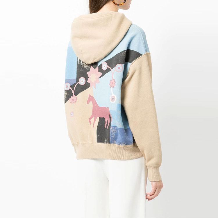 (Women) Polo Ralph Lauren FW21  Brown Graphic Print Fleece Hoodie 211843242-001 圖 4