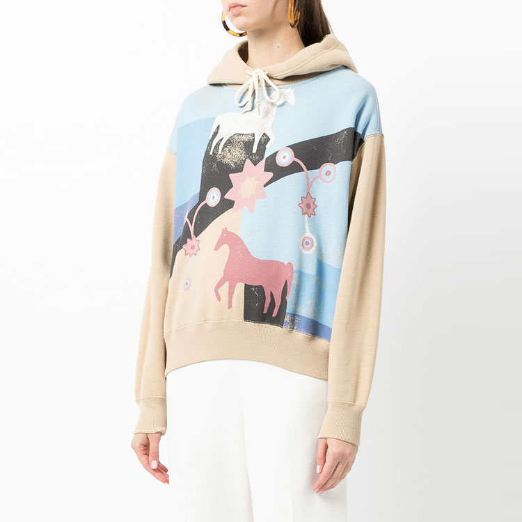 (Women) Polo Ralph Lauren FW21  Brown Graphic Print Fleece Hoodie 211843242-001 圖 5