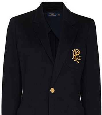 (W) Polo Ralph Lauren FW21 海軍藍刺繡標誌金扣西裝外套 211795348-002 Details for (W) Polo Ralph Lauren FW21 海軍藍刺繡標誌金扣西裝外套 211795348-002