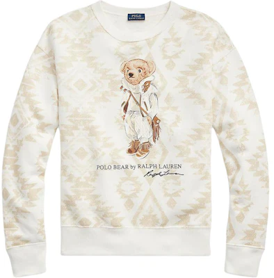 (W) Polo Ralph Lauren FW21 Sweatshirt Beige Cetak Beruang Crewneck 211846895-001 Buy (W) Polo Ralph Lauren FW21 Sweatshirt Beige Cetak Beruang Crewneck 211846895-001