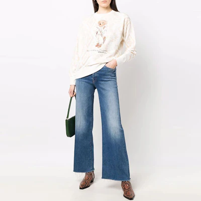 (W) Polo Ralph Lauren FW21 Sweatshirt Beige Cetak Beruang Crewneck 211846895-001 Lookbook (W) Polo Ralph Lauren FW21 Sweatshirt Beige Cetak Beruang Crewneck 211846895-001