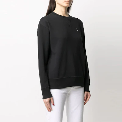 (W) Sweater Crewneck Logo Hitam Polo Ralph Lauren FW21 211794395-001 Purchase (W) Sweater Crewneck Logo Hitam Polo Ralph Lauren FW21 211794395-001