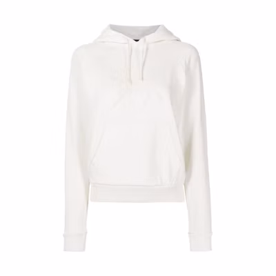 (Women) Polo Ralph Lauren FW21 White Embroidered Logo Drawstring Hoodie 211827881-001