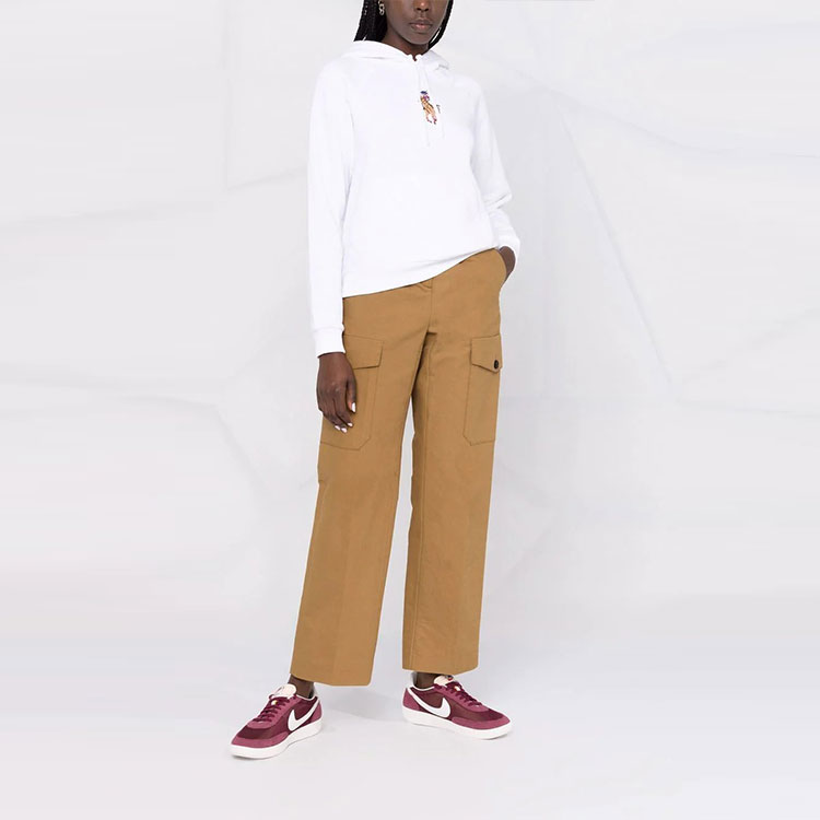 Lookbook (W) Polo Ralph Lauren FW21 白色刺绣标志连帽衫 211843277-001