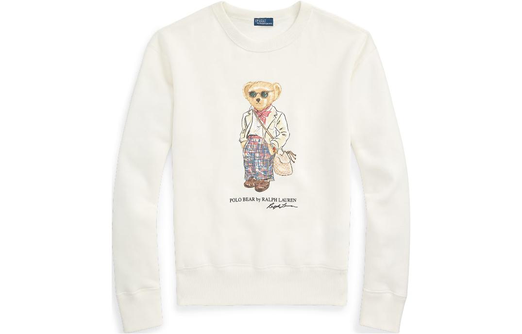 (Women) Polo Ralph Lauren FW22  Bear Print Crewneck Sweatshirt White. WMPOKNINFB20435-100 圖 2