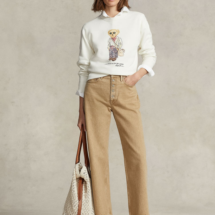 (Women) Polo Ralph Lauren FW22  Bear Print Crewneck Sweatshirt White. WMPOKNINFB20435-100 圖 3