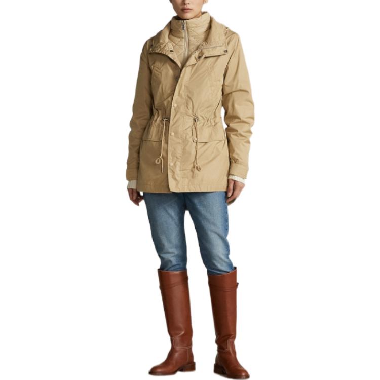 (Women) Polo Ralph Lauren FW22  Brown Solid Long Sleeve Jacket with Detachable Hood WMPOOTWN2820174 圖 3