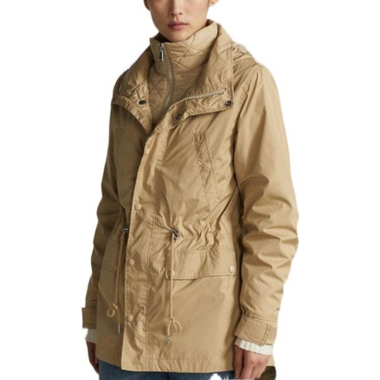 (Women) Polo Ralph Lauren FW22  Brown Solid Long Sleeve Jacket with Detachable Hood WMPOOTWN2820174 圖 4