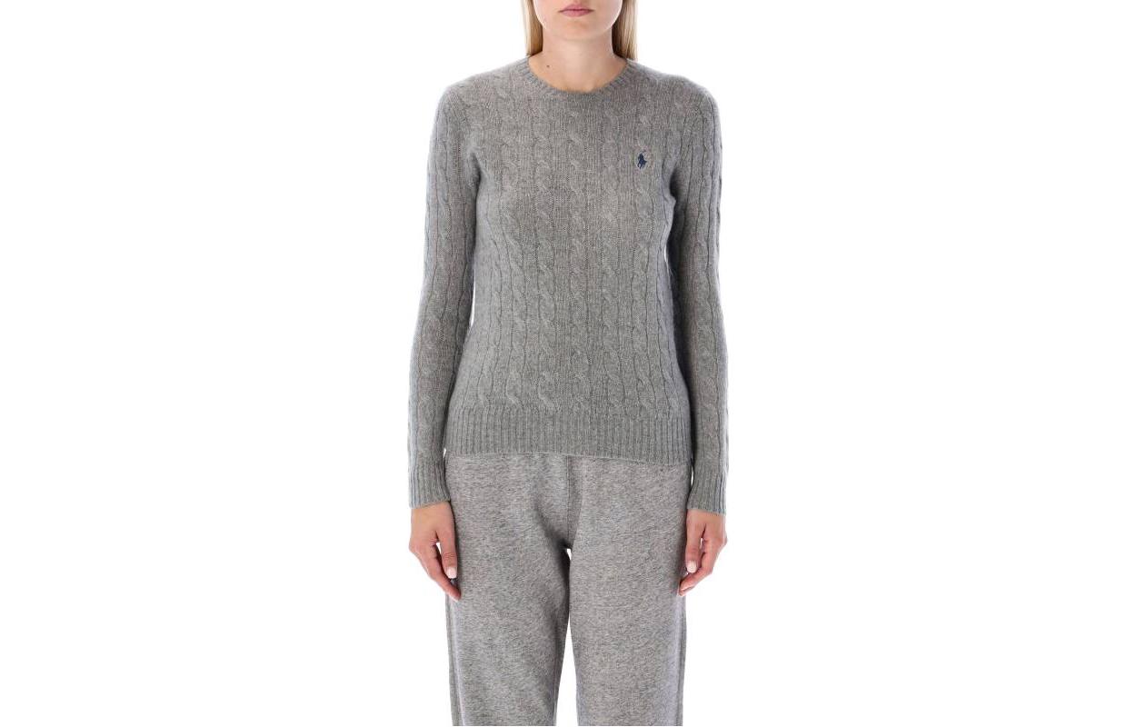 (Women) Polo Ralph Lauren FW22  Gray Ribbed Knit Wool Sweater 211875831-008 圖 2