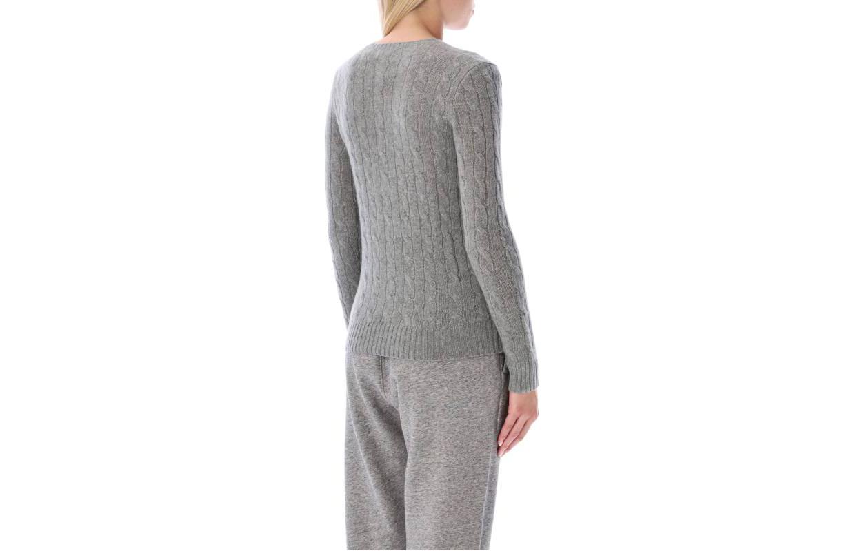 (Women) Polo Ralph Lauren FW22  Gray Ribbed Knit Wool Sweater 211875831-008 圖 3